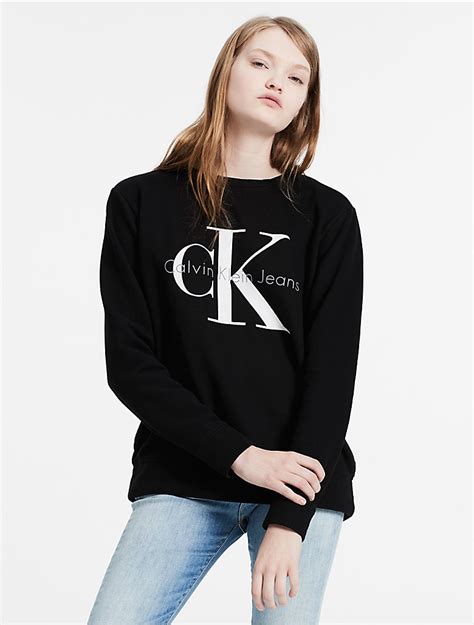 calvin klein sweatshirt women's.